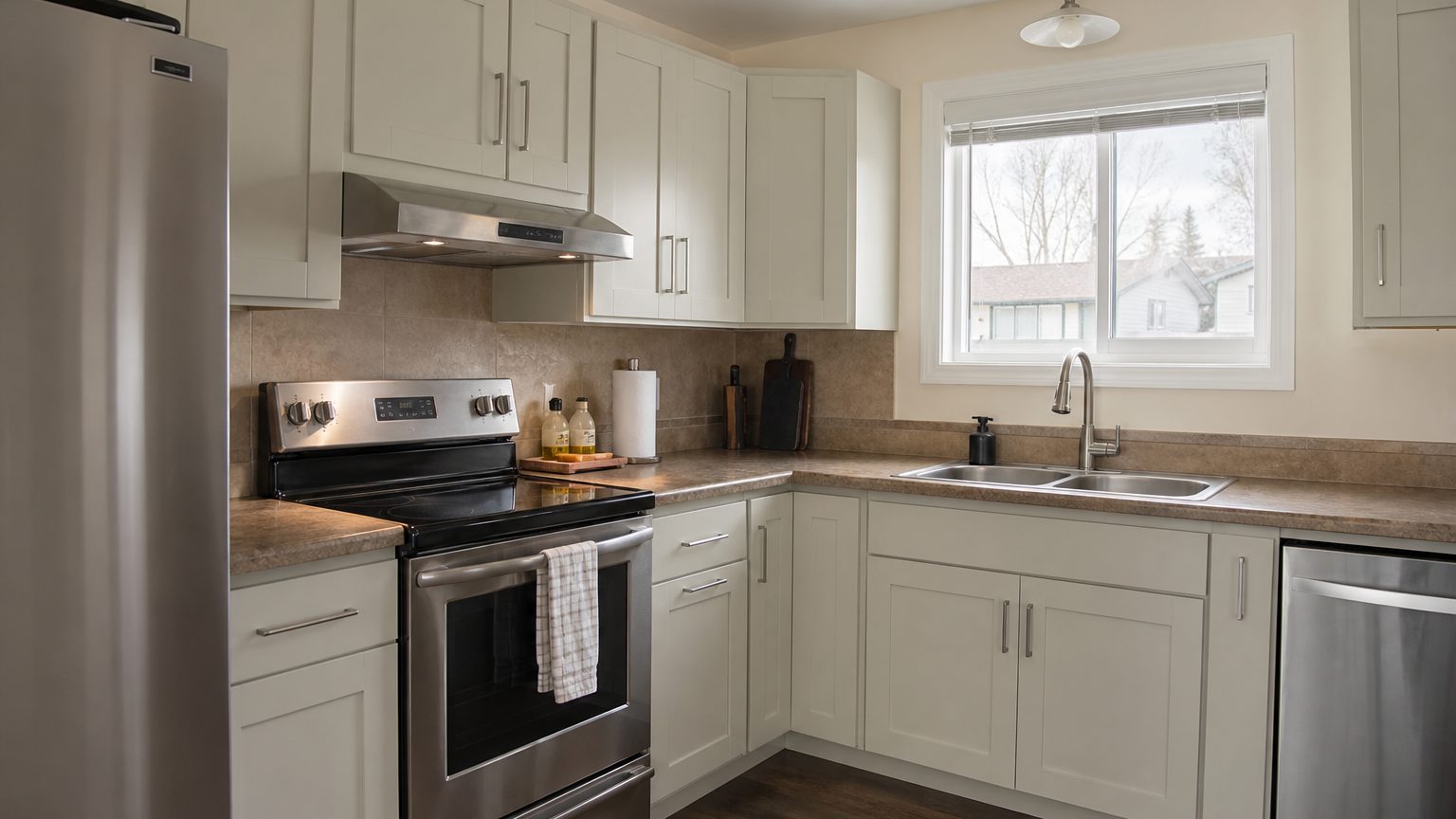 Cabinet Painting in Red Deer