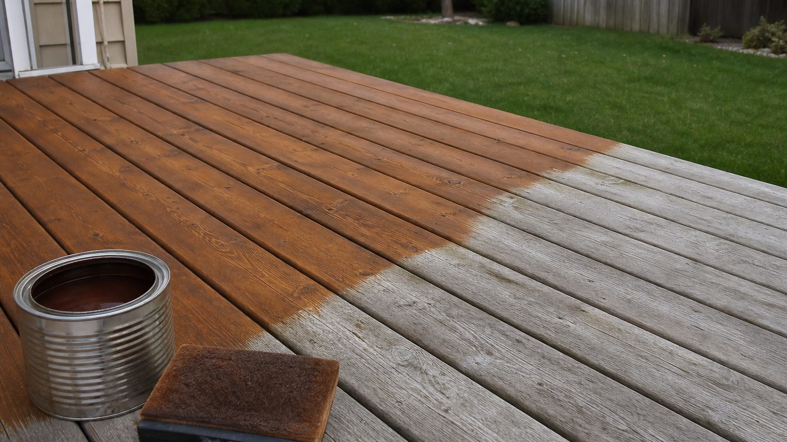 Deck & Fence Staining in Red Deer